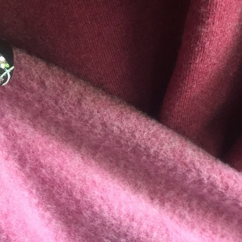 ❌DONATED❌Berry Burgundy Wash Cold Shoulder Long Sleeve Sweat Top - Picture 6 of 9